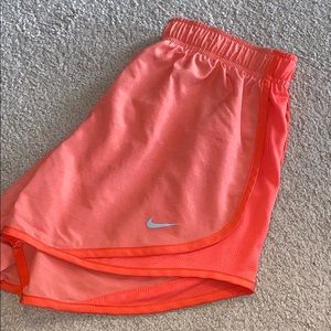 coral womens nike shorts